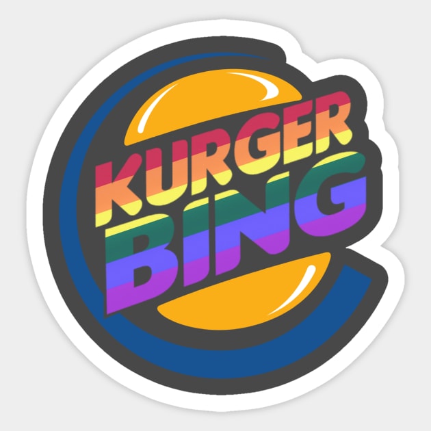 Kurger Bing LGBTQ Logo Sticker by Kurger Bing